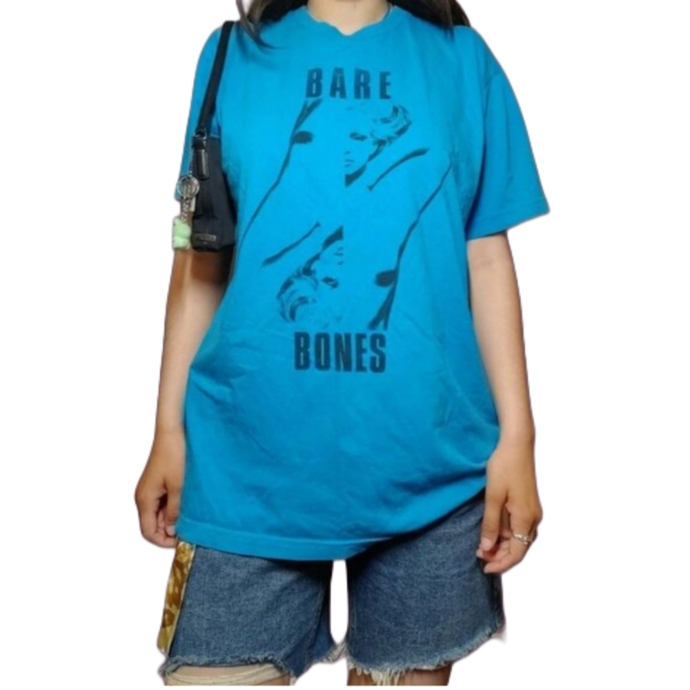 Bare Bones Blue Graphic Tee View 4